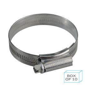 JC4560 Jubilee Hose Clip Size 2X (45-60mm) 304 Stainless Steel (Supplied in Box of 10)