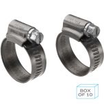 PC1825SS Worm Drive Hose Clip (18-25mm) - 304 Stainless Steel (Supplied in a Box of 10)