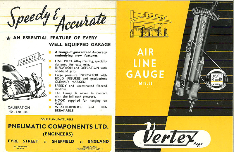 PCL's MK2 air line gauge - Promotional material